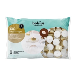 Bolsius - Tea Lights - 8 hours - 100 pieces